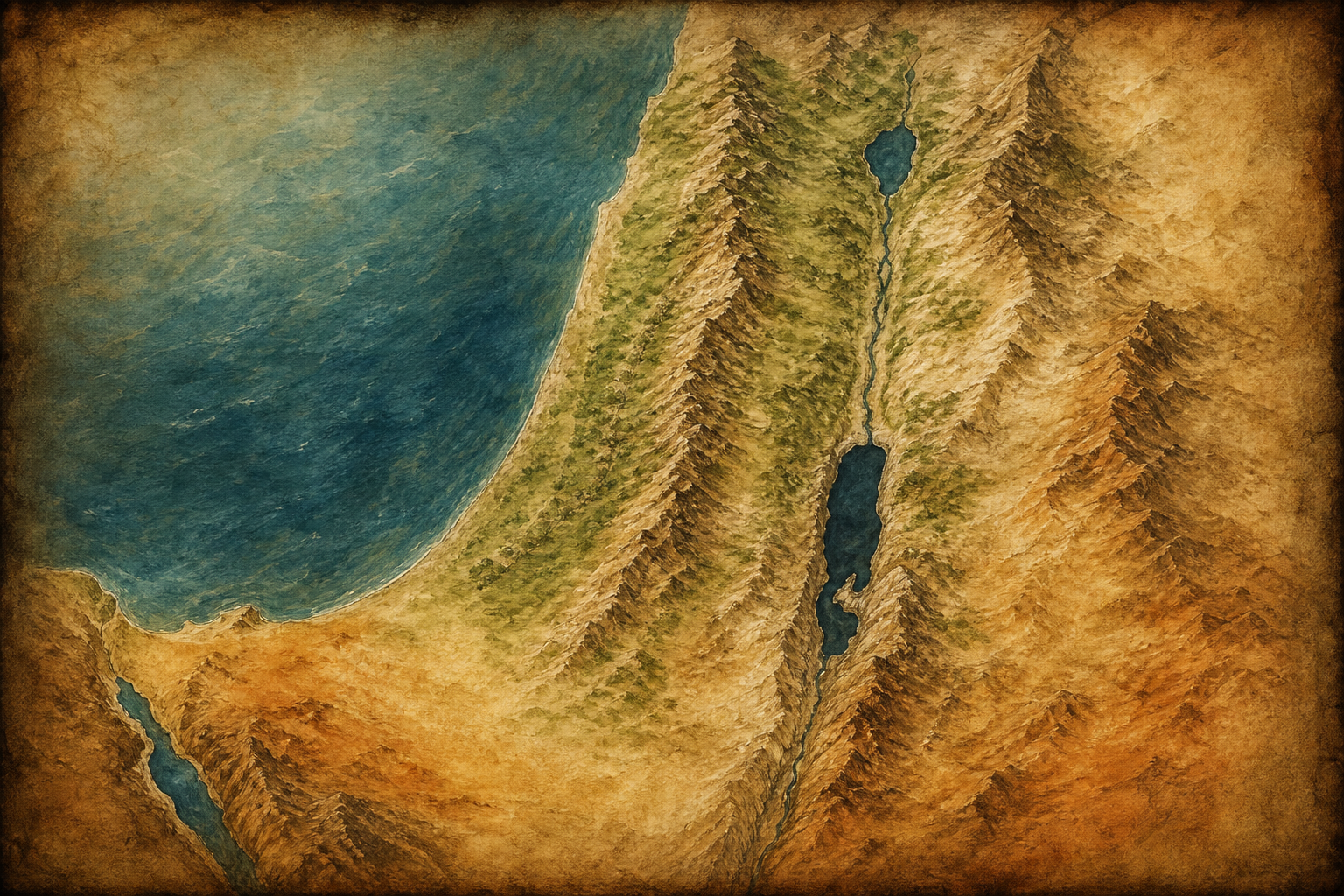 Conquest of Canaan campaign map